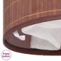 Preview: Bambus-Wäschekorb Oval Braun