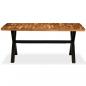Preview: Esstisch Massivholz Akazie und Mango 180x90x76 cm
