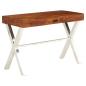 Preview: Schreibtisch Massivholz mit Honigfarbenem Finish 110x50x76 cm