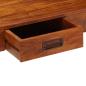 Preview: Schreibtisch Massivholz mit Honigfarbenem Finish 110x50x76 cm