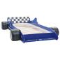 Preview: Kinderbett im Rennwagen-Design 90 x 200 cm Blau