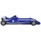 Preview: Kinderbett im Rennwagen-Design 90 x 200 cm Blau