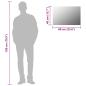Preview: Wandspiegel 60 x 40 cm Rechteckig Glas