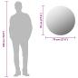 Preview: Wandspiegel 70 cm Rund Glas 