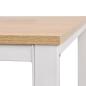Preview: Schreibtisch 120×60×75 cm Eichenbraun und Weiß