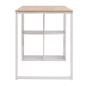 Preview: Schreibtisch 120×60×75 cm Eichenbraun und Weiß