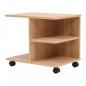 Preview: Beistelltisch mit Rollen 50×35×42 cm Eichenbraun