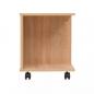 Preview: Beistelltisch mit Rollen 50×35×42 cm Eichenbraun
