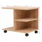 Preview: Beistelltisch mit Rollen 50×35×42 cm Eichenbraun