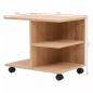 Preview: Beistelltisch mit Rollen 50×35×42 cm Eichenbraun