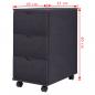 Preview: Schubladenelement 33×45×60 cm Schwarz