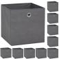 Preview: Aufbewahrungsboxen 10 Stk. Vliesstoff 32 x 32 x 32 cm Grau