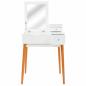 Preview: Schminktisch mit Spiegel MDF 60 x 50 x 86 cm