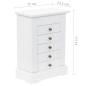 Preview: Schmuckkasten mit Spiegel MDF 25 x 13,5 x 34 cm