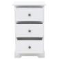 Preview: Nachtschrank MDF und Kiefernholz 35x32x59 cm