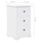 Preview: Nachtschrank MDF und Kiefernholz 35x32x59 cm
