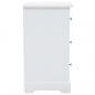 Preview: Nachtschrank MDF und Kiefernholz 35x32x59 cm