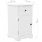 Preview: Nachtschrank MDF und Kiefernholz 35x32x59 cm