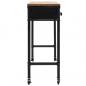 Preview: Konsolentisch MDF und Tannenholz 100 x 33,5 x 80 cm