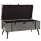 Preview: Couchtisch MDF und Aluminium 102x51x47,5 cm