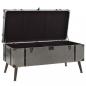 Preview: Couchtisch MDF und Aluminium 102x51x47,5 cm