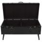Preview: Couchtisch MDF und Stahl 102x51x48 cm