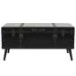 Preview: Couchtisch MDF und Stahl 102x51x48 cm