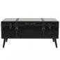 Preview: Couchtisch MDF und Stahl 102x51x48 cm