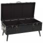 Preview: Couchtisch MDF und Stahl 102x51x48 cm