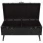 Preview: Couchtisch MDF und Stahl 102x51x48 cm