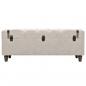 Preview: Aufbewahrungsbank-Set 3-tlg. Massivholz und Stahl 112x37x45 cm