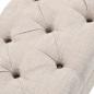 Preview: Aufbewahrungsbank Massivholz und Stahl 111 x 34 x 37 cm