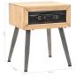 Preview: Nachtisch Massivholz Tanne 43x38x50 cm