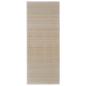 Preview: Teppich Bambus 100 x 160 cm Natur