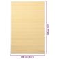 Preview: Teppich Bambus 100 x 160 cm Natur