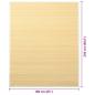 Preview: Teppich Bambus 160x230 cm Natur