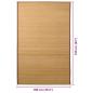 Preview: Teppich Bambus 100 x 160 cm Braun