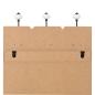 Preview: Wandgarderobe mit 6 Haken 120 x 40 cm "FAMILY RULES" 