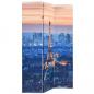 Preview: Raumteiler klappbar 120 x 170 cm Paris bei Nacht