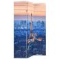Preview: Raumteiler klappbar 120 x 170 cm Paris bei Nacht