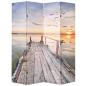 Preview: Raumteiler klappbar 160 x 170 cm See mit Steg