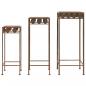 Preview: Pflanzenständer-Set 3-tlg. Vintage-Stil Metall Rostfarben
