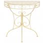 Preview: Beistelltisch Vintage-Stil Halbrund Metall 72 x 36 x 74 cm Gold