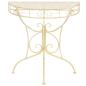 Preview: Beistelltisch Vintage-Stil Halbrund Metall 72 x 36 x 74 cm Gold
