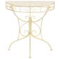 Preview: Beistelltisch Vintage-Stil Halbrund Metall 72 x 36 x 74 cm Gold
