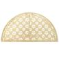 Preview: Beistelltisch Vintage-Stil Halbrund Metall 72 x 36 x 74 cm Gold