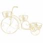 Preview: Blumentreppe Fahrradform Vintage-Stil Metall