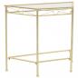 Preview: ARDEBO.de - Beistelltisch Vintage-Stil Metall 87x34x73 cm Gold 