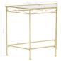 Preview: Beistelltisch Vintage-Stil Metall 87x34x73 cm Gold 