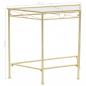 Preview: Beistelltisch Vintage-Stil Metall 87x34x73 cm Gold 